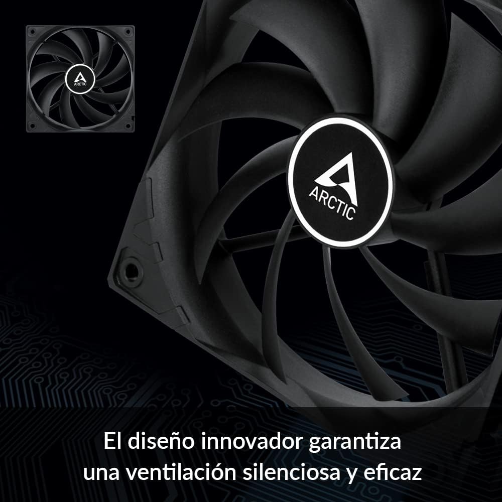 ARCTIC VENTILADOR F12 (Black) - 5 Pack