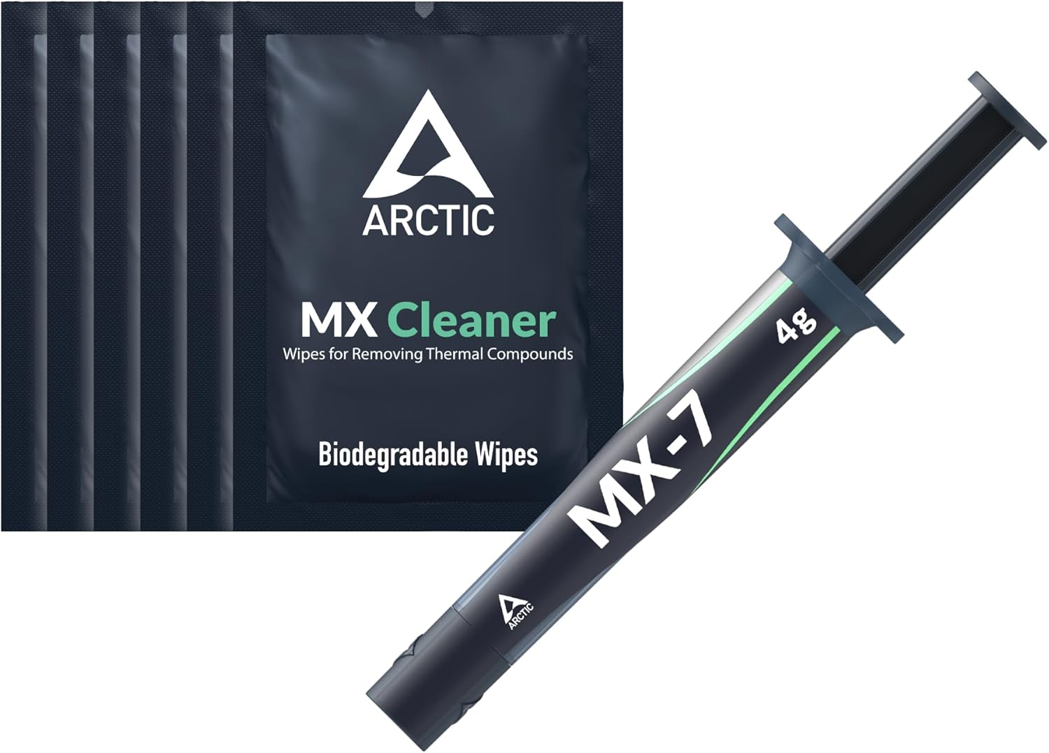 ARCTIC PASTA TERMICA MX-7 4G CON 6 TOALLITAS LIMPIADORAS 