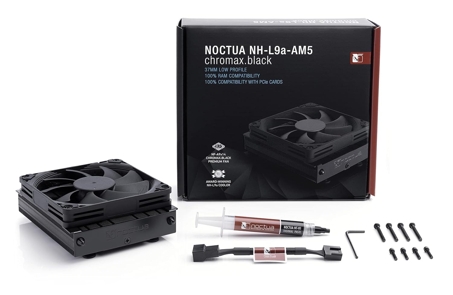 NOCTUA DISIPADOR DE AIRE L9a-AM5 CHROMAX BLACK