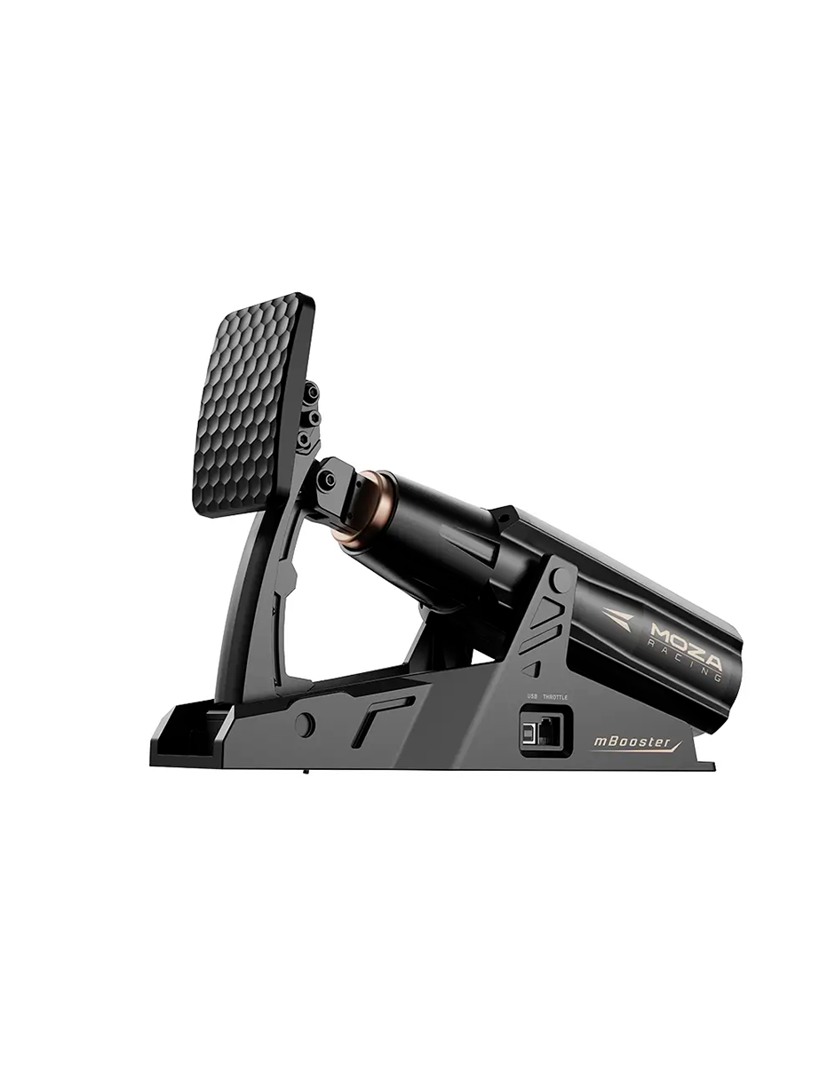 MOZA mBooster Active Pedal — Pedal Activo con Feedback Dinámico, Precisión Extrema y Configuración Inteligente