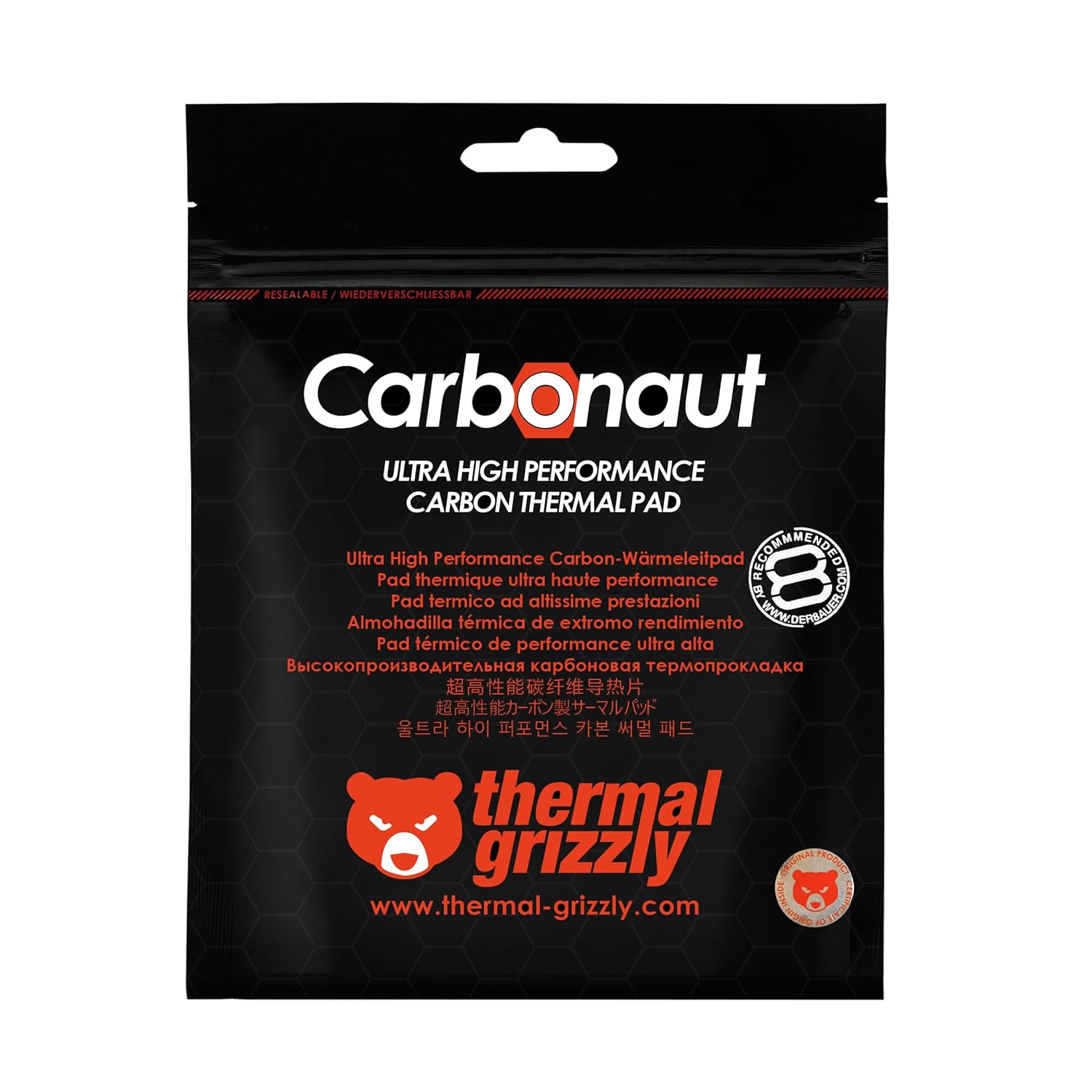 THERMAL GRIZZLY THERMAL PAD CARBONAUT 32x32x0.2